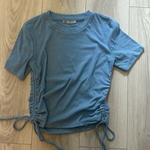 Zara Blue Crop Top